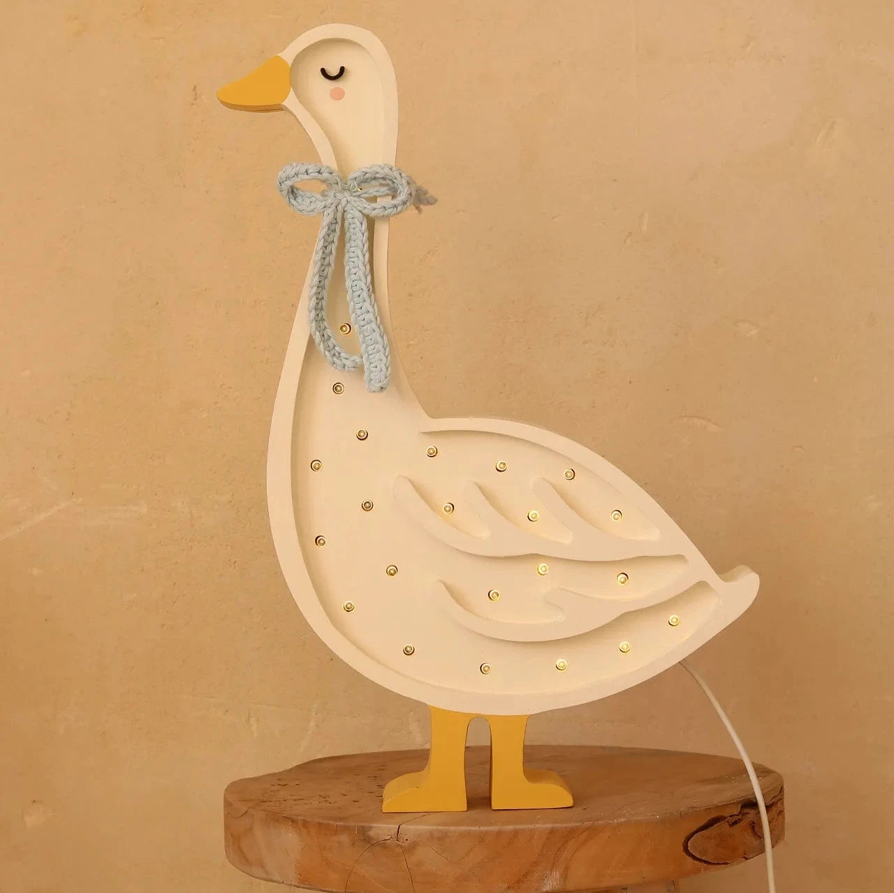 Little Lights Lampka dla dzieci Goose Cottage Blue Bow
