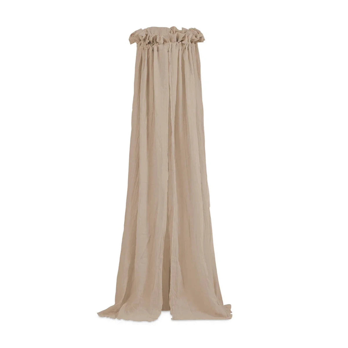Jollein Baldachim do łóżeczka dziecięcego i niemowlęcego Veil 155cm Nougat