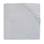 Jollein Prześcieradło z gumką Jersey 60x120cm - Soft Grey
