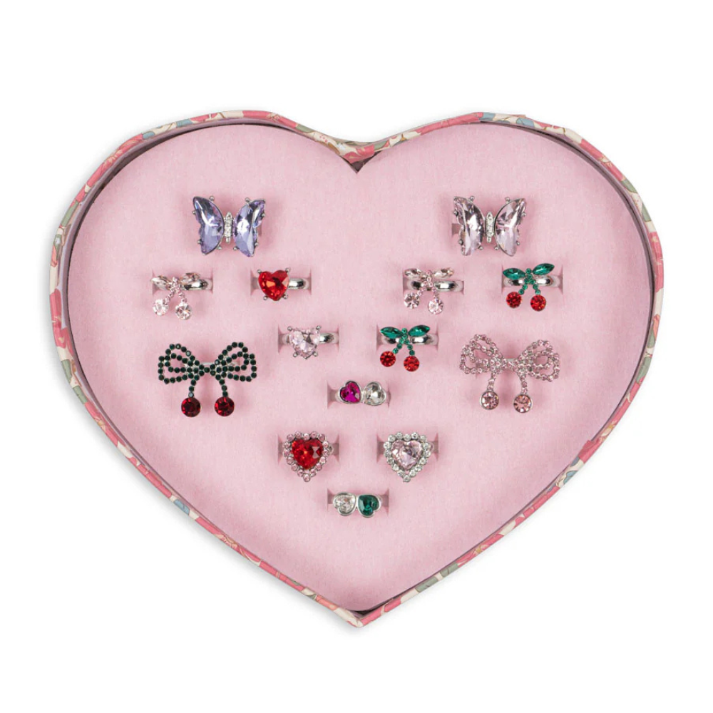 Konges Slojd Zestaw pierścionków Dreamy ring set 14 el.