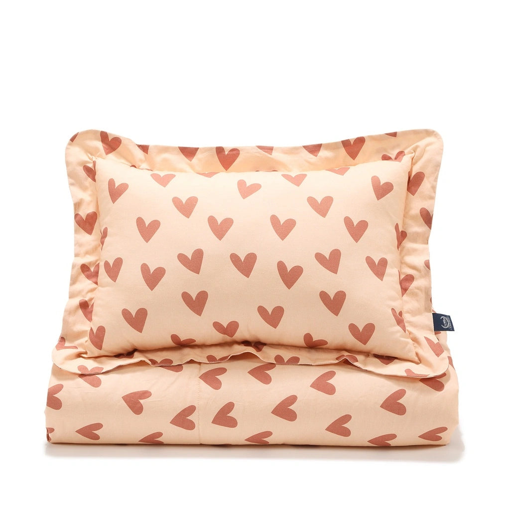 La Millou Komplet pościeli bawełnianej XL Heartbeat Pink