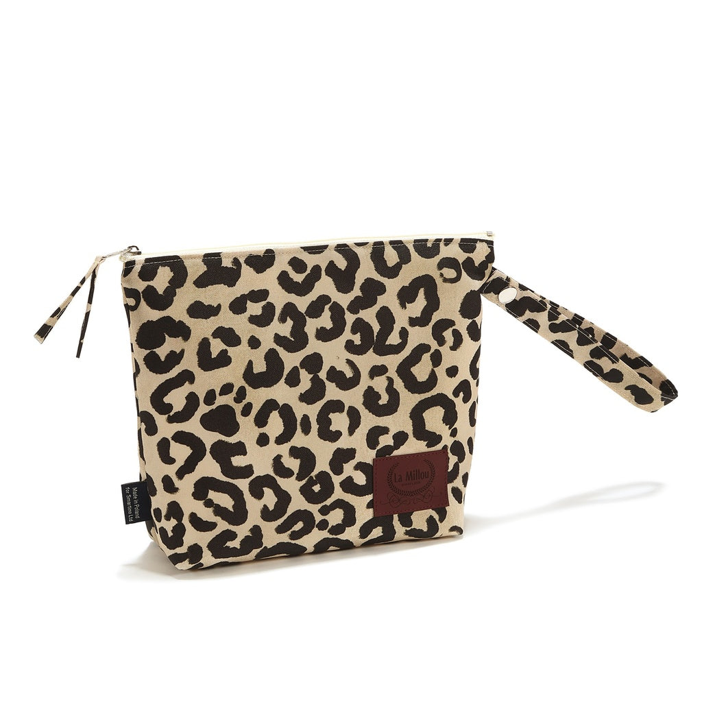 La Millou Kosmetyczka wodoodporna Leopard Cream by Magdalena Lamparska S