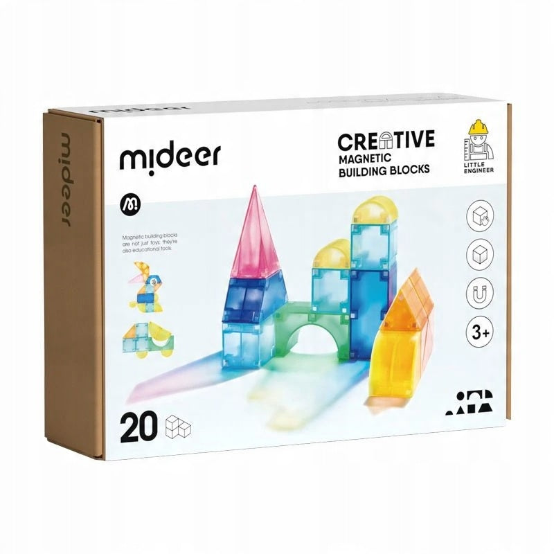 Mideer Klocki magnetyczne 3D - 20 elementów