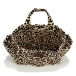 La Millou Organizer do wózka ortalion pikowany Leopard Cream