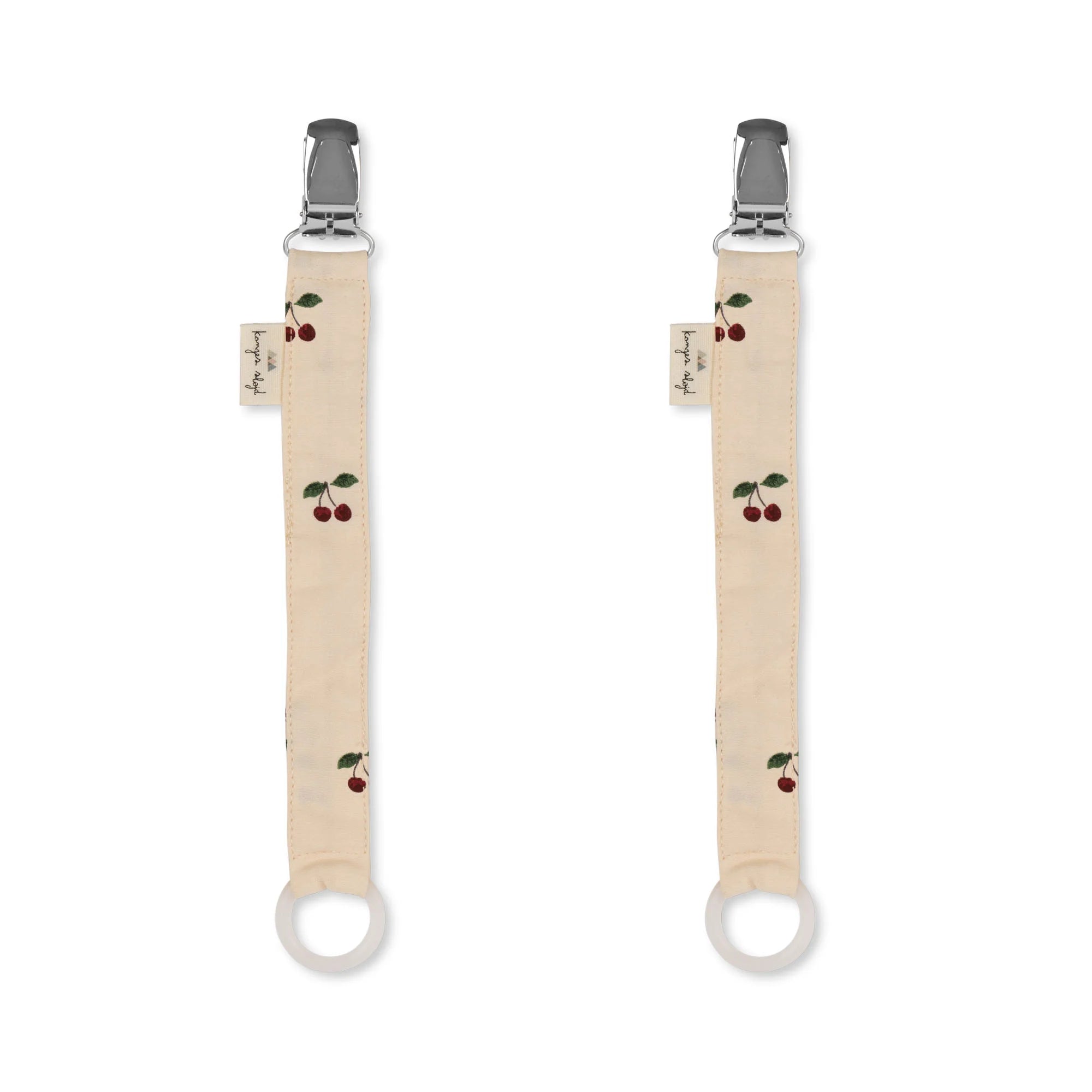 Konges slojd Zawieszka do smoczka 2-pack Cherry