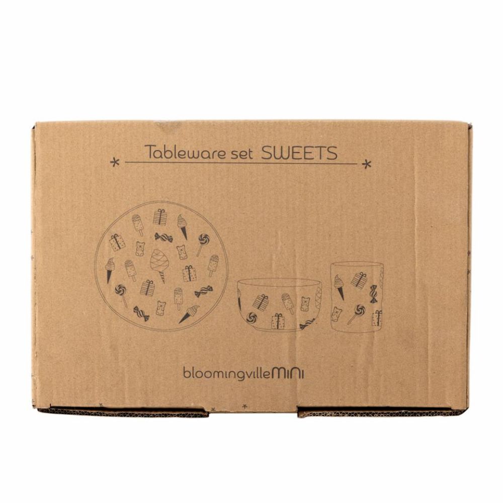 Bloomingville Zestaw naczyń dla dzieci Sweets Tableware