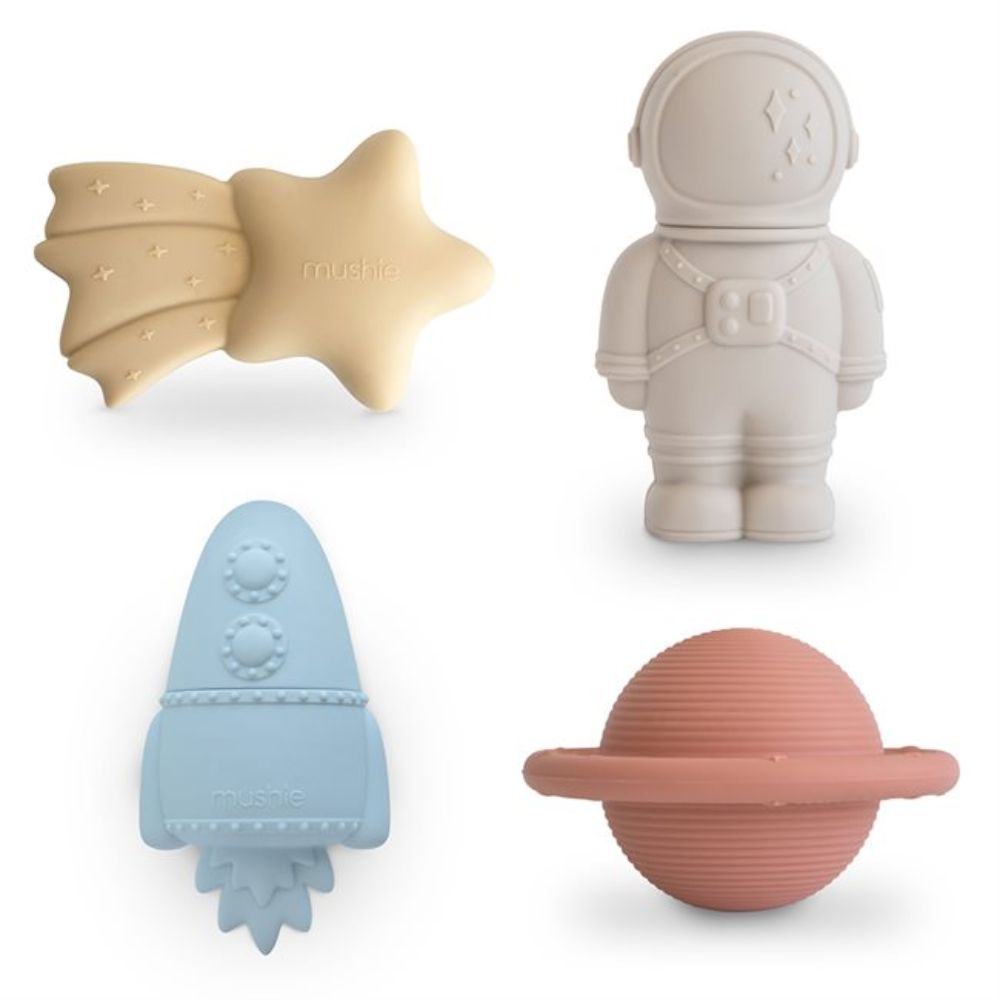 Mushie Zestaw zabawek do kąpieli Space 4-pack