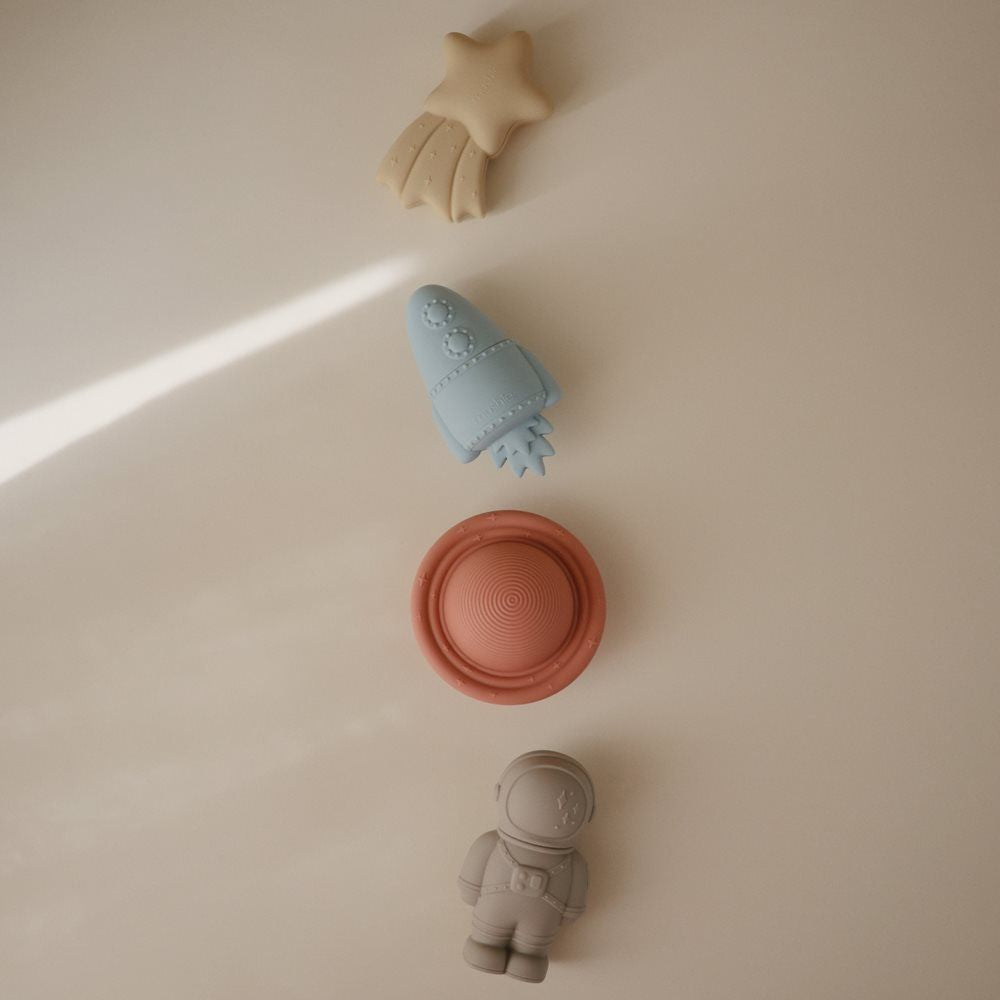 Mushie Zestaw zabawek do kąpieli Space 4-pack