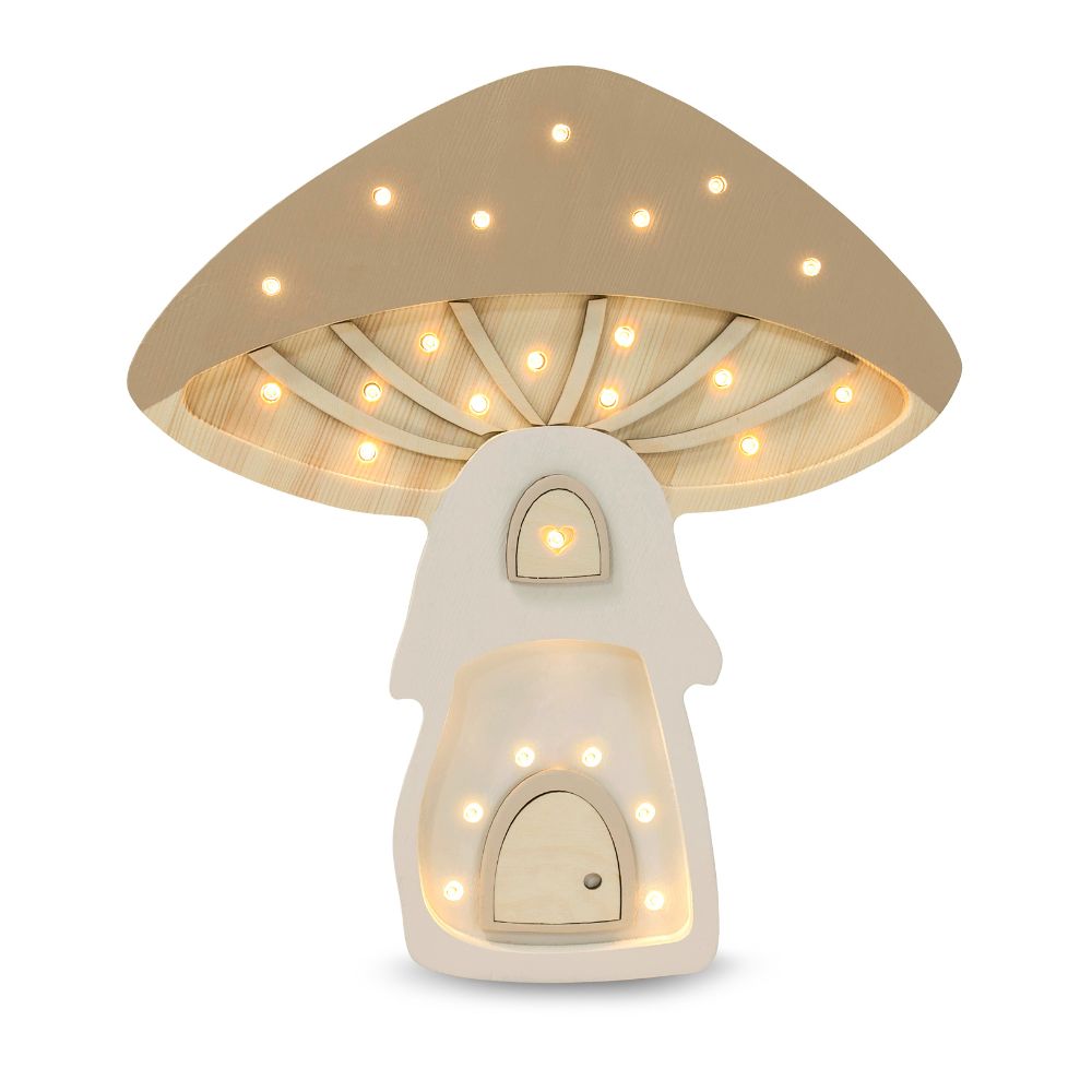 Little Lights Lampka dla dzieci Mushroom Fairies Light Brown