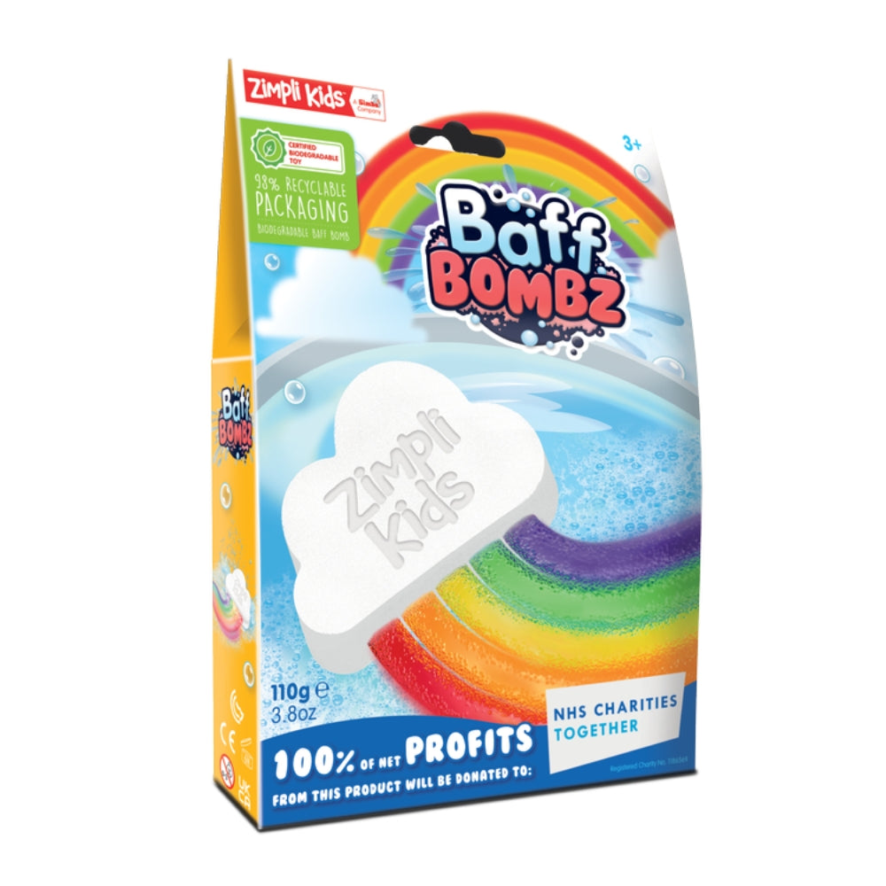 Zimpli Kids Tęczowa chmurka do kąpieli zmieniająca kolor wody Rainbow Baff Bombz