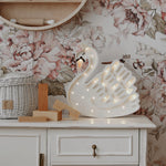 Little Lights Lampka dla dzieci Swan Lake Flower white