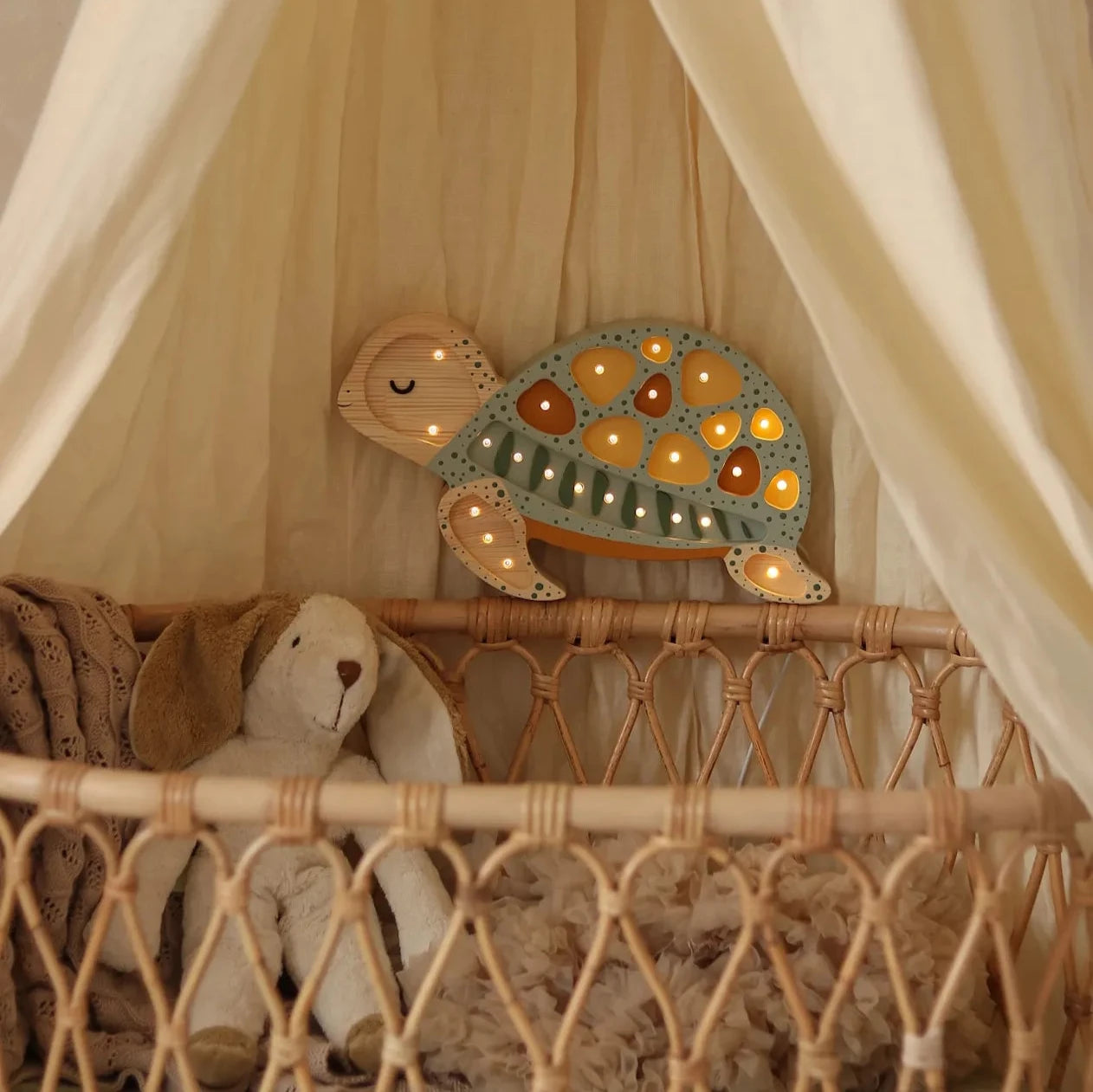 Little Lights Lampka dla dzieci Turtle Galapagos Sage