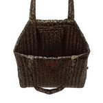 La Millou Shopper Bag Ortalion Pikowana torba dla mamy z kieszonką Leopard Choco