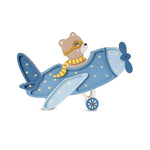 Little Lights Lampka dla dzieci Vintage Aircraft Denim Blue Bear