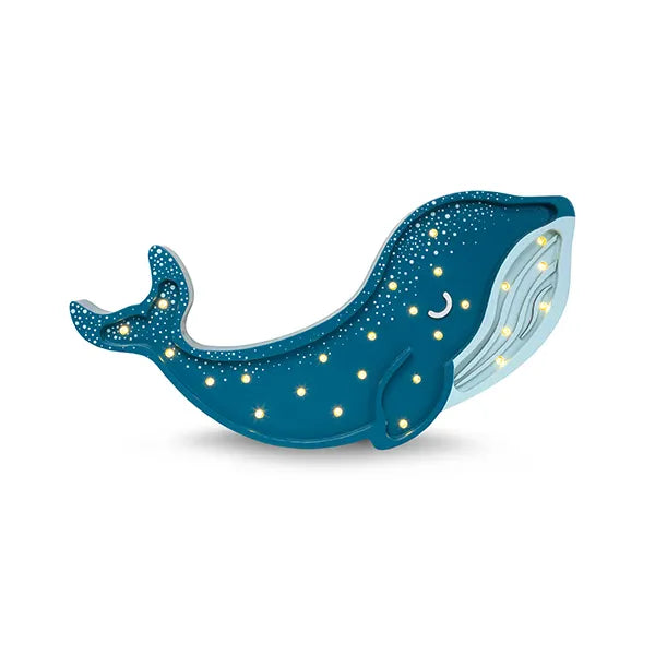Little Lights Lampka dla dzieci Whale Galaxy Teal