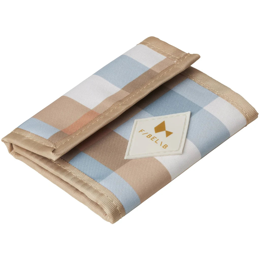 Fabelab Portfel dla dziecka Cottage blue checks