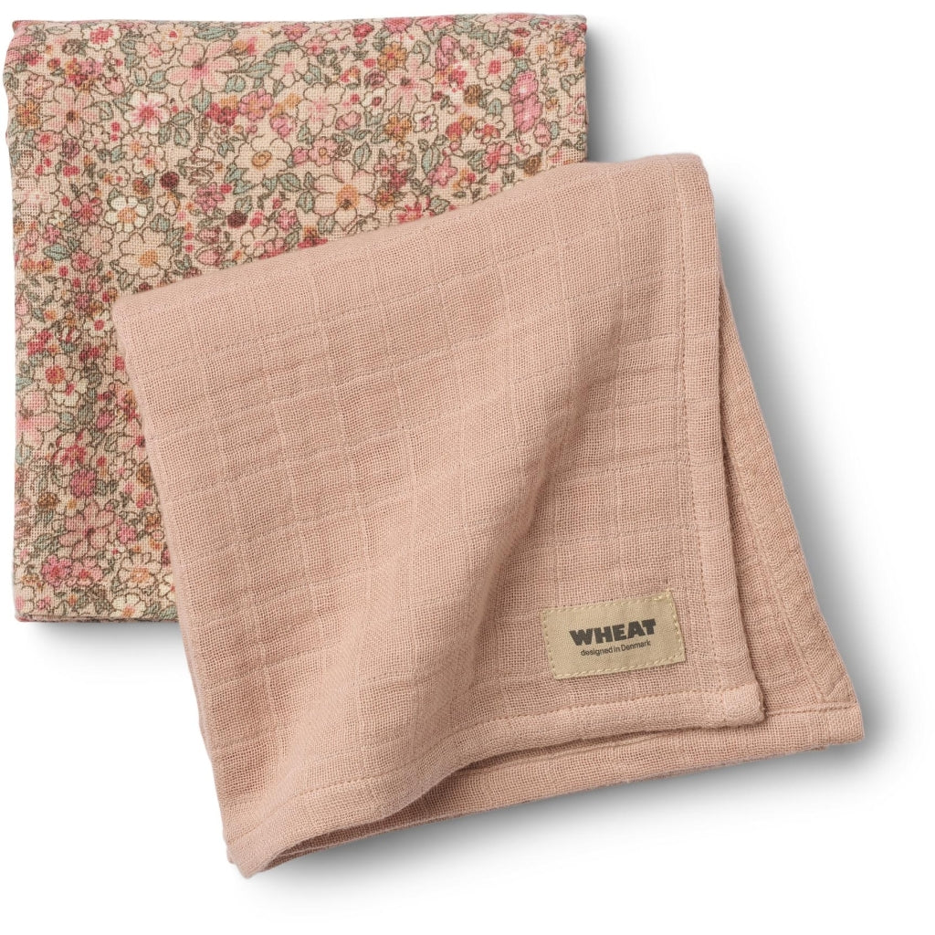 Wheat Pieluszki muślinowe Kaya 2-pak Rose Dust