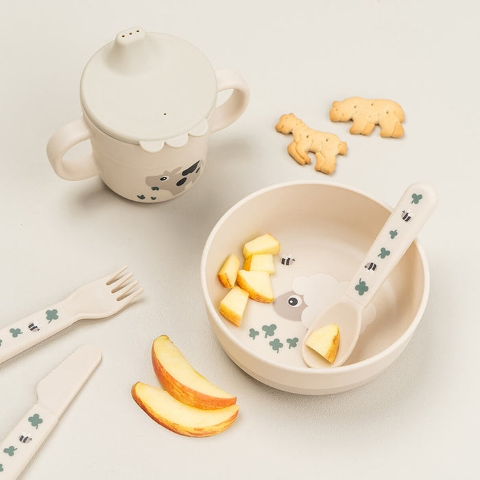 Done By Deer Miseczka dla dziecka Foodie Tiny Farm Sand