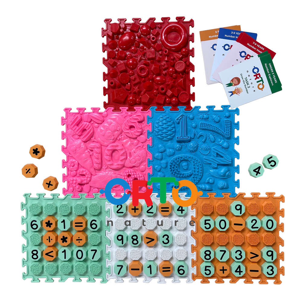 Ortonature Puzzle sensoryczne zestaw Count & Play Educational Learning Game
