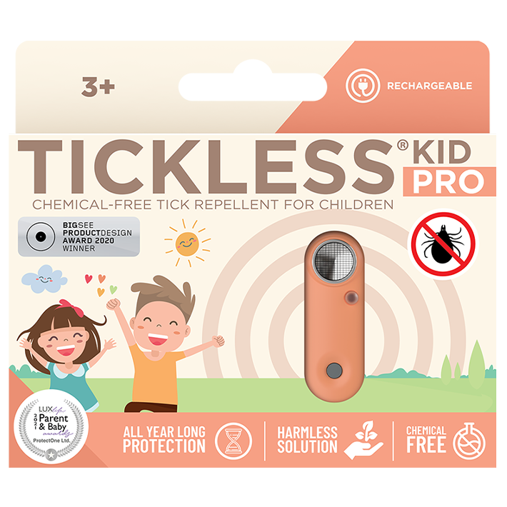 Tickless Kid Pro Hot Peach Urządzenie chroniące przed kleszczami