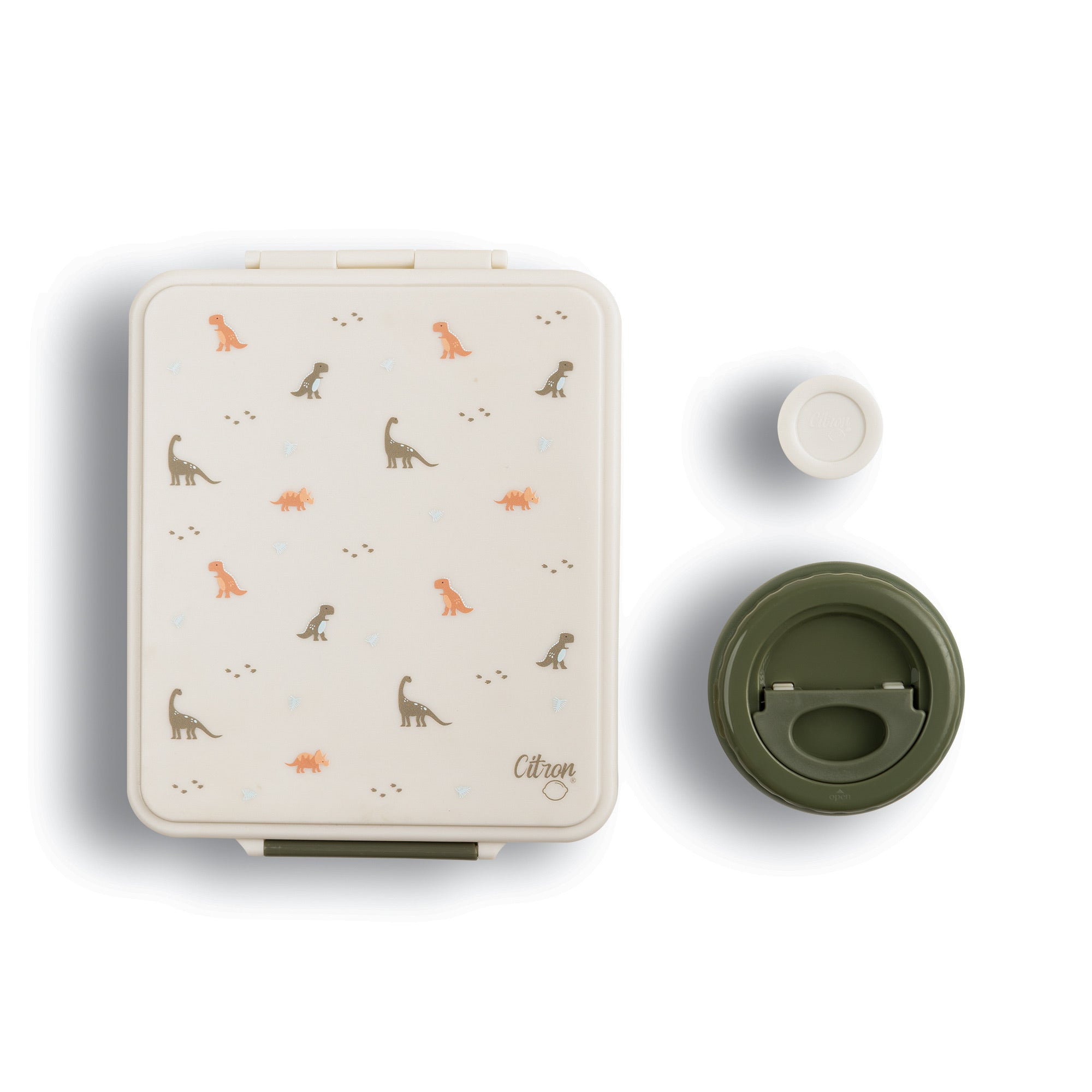 Citron Grand Lunch Box z Termosem Dino