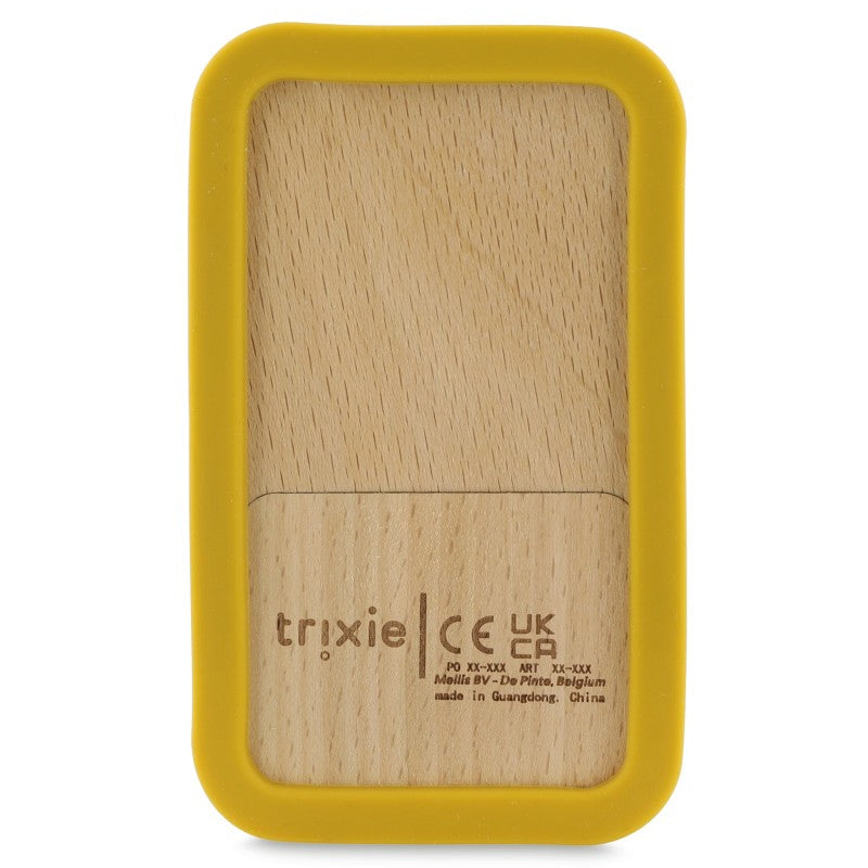 Trixie Drewniany silikonowy telefon dla niemowląt Lew