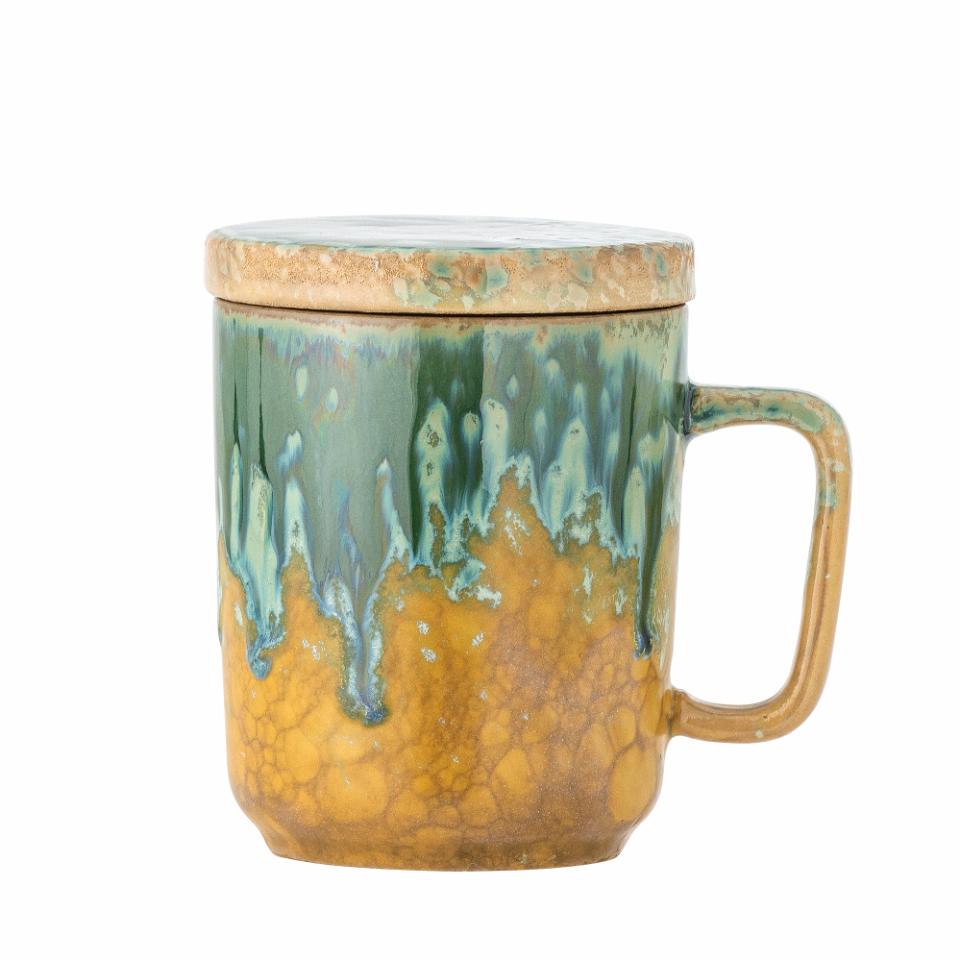 Bloomingville Kubek do herbaty Green Stoneware