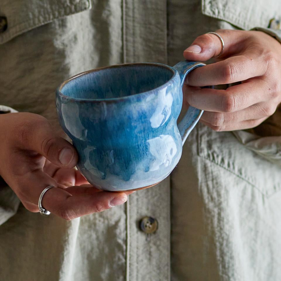 Bloomingville Kubek do kawy i herbaty Nara Blue