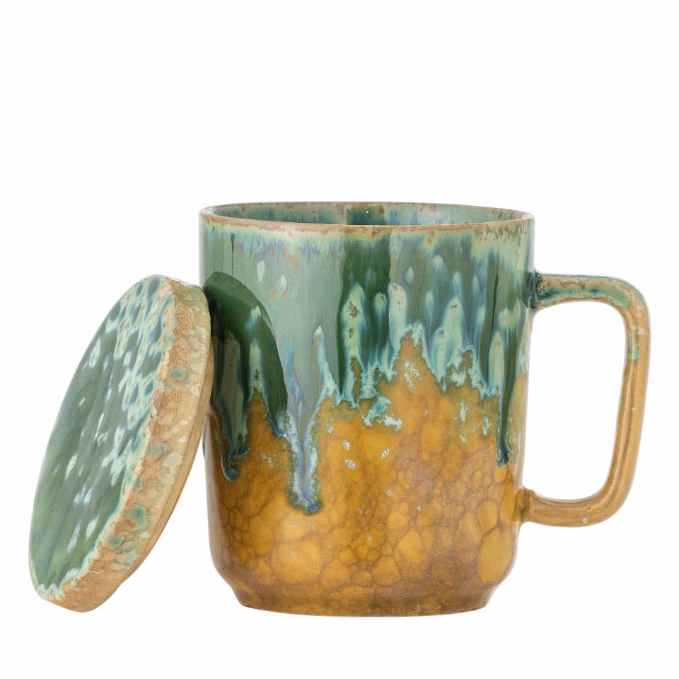 Bloomingville Kubek do herbaty Green Stoneware