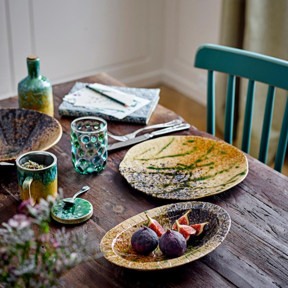Bloomingville Kubek do herbaty Green Stoneware