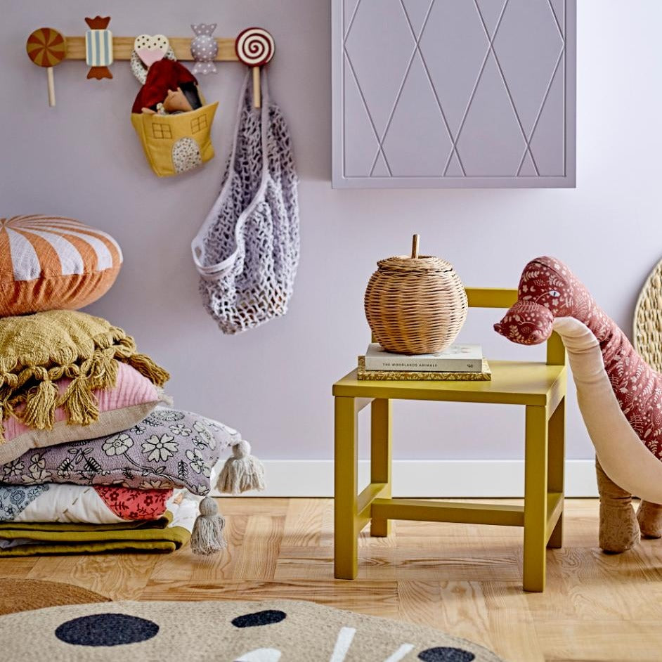 Bloomingville Mini Dywan dziecięcy okrągły Naffie brązowy