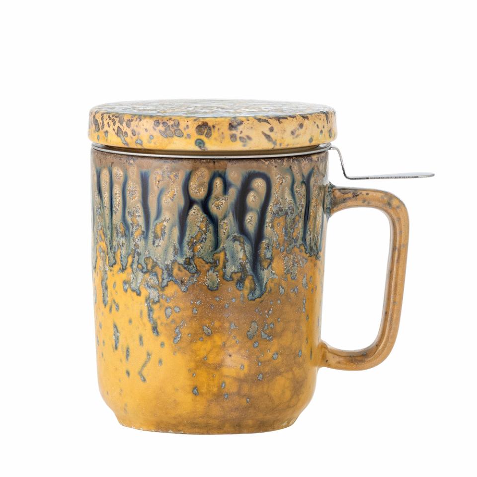 Bloomingville Kubek do herbaty Yellow Stoneware