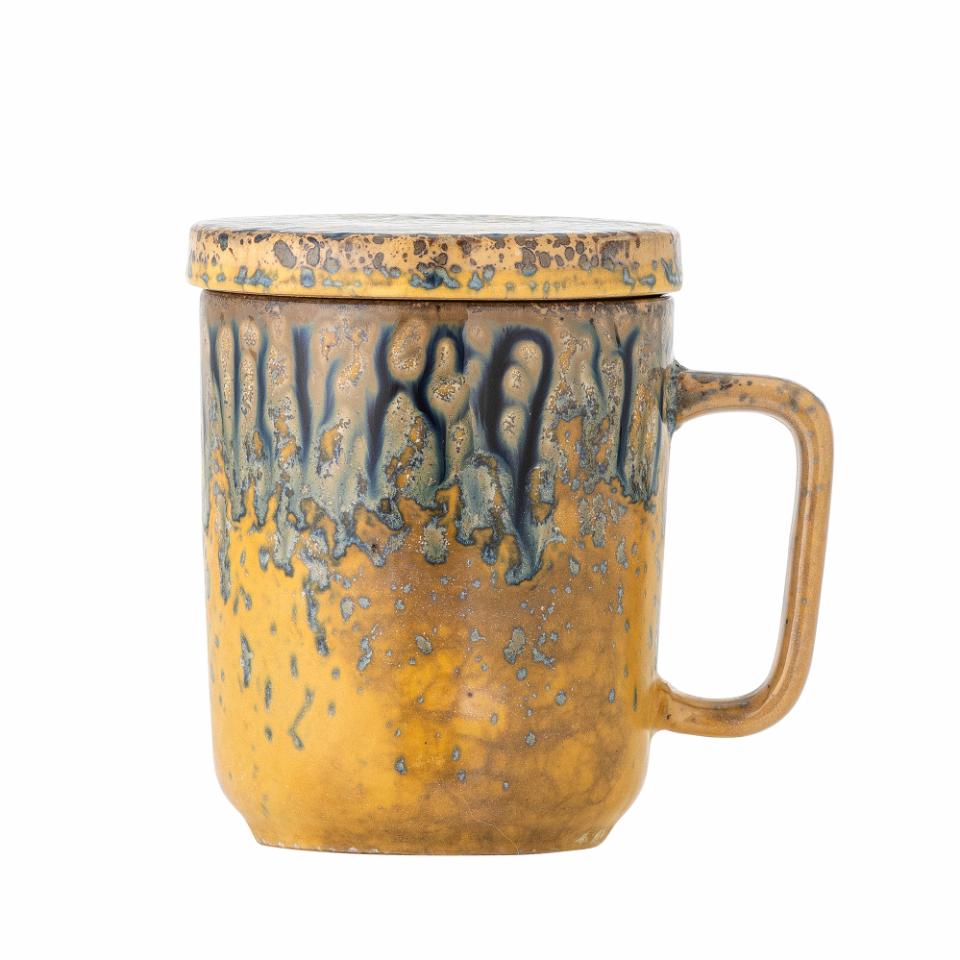 Bloomingville Kubek do herbaty Yellow Stoneware