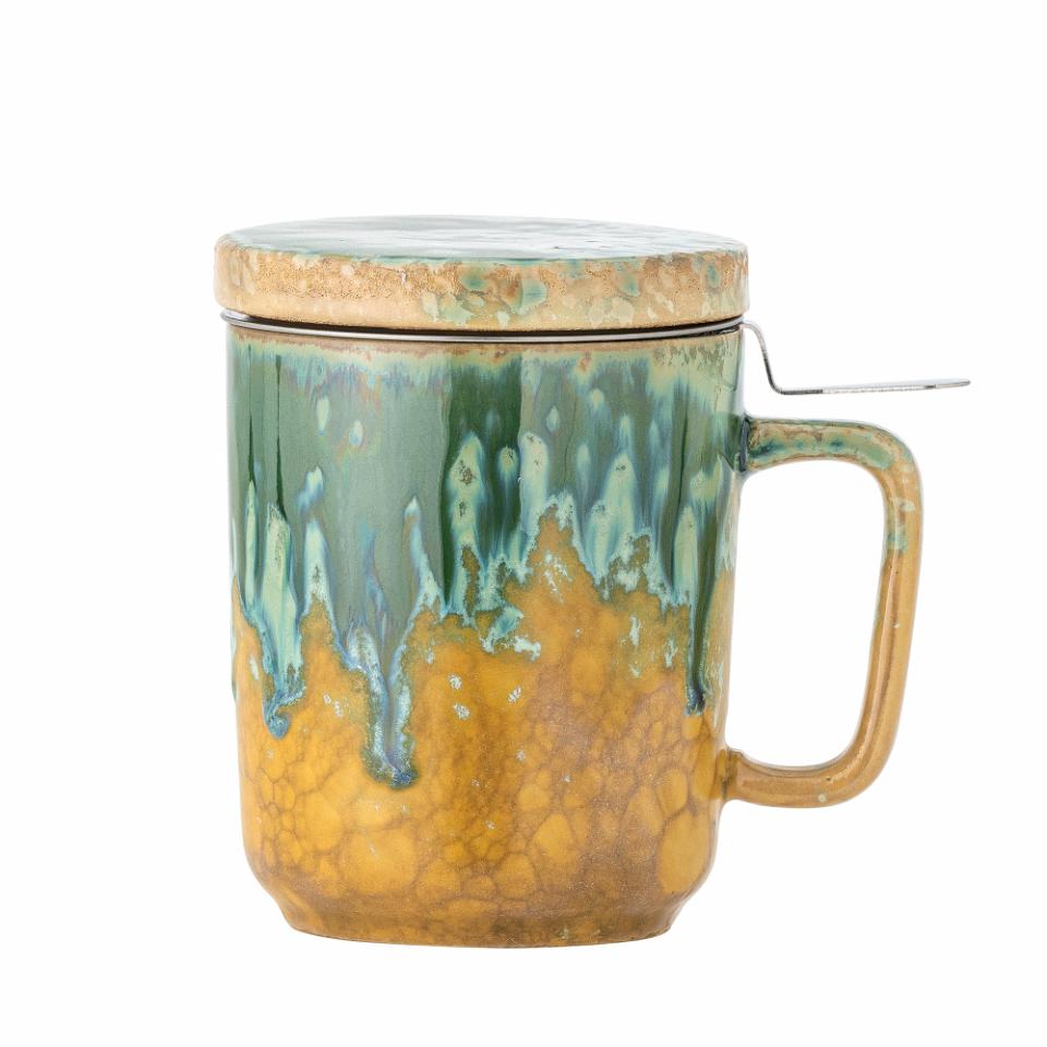 Bloomingville Kubek do herbaty Green Stoneware