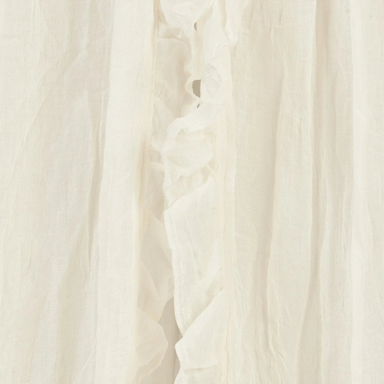 Jollein Baldachim do łóżeczka dziecięcego i niemowlęcego Canopy 245cm Ruffle Ivory