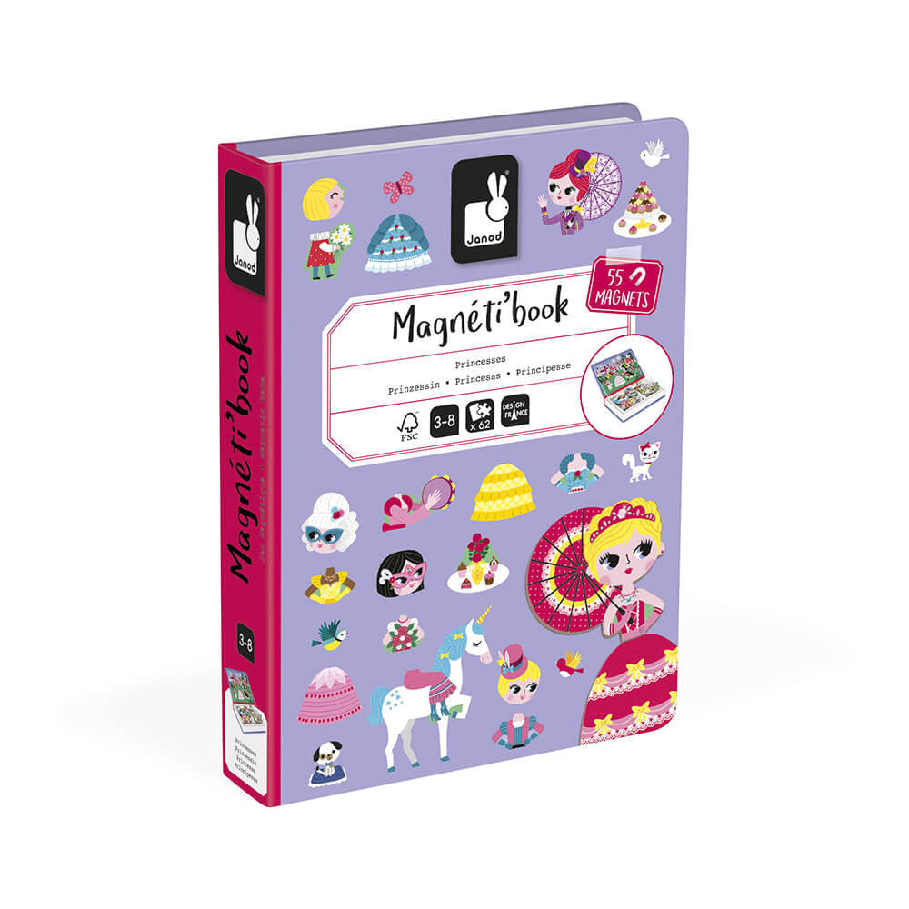 Janod Magnetyczna układanka Magnetibook Księżniczki
