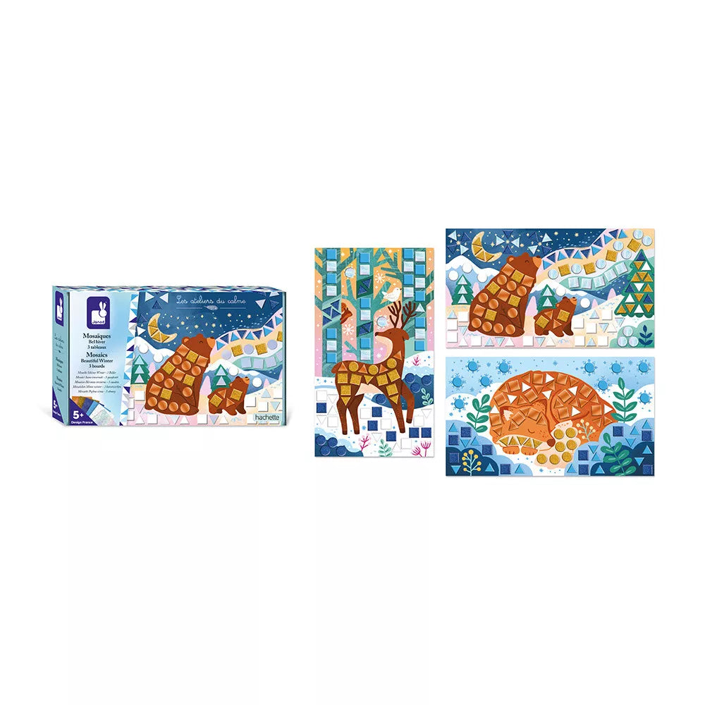 Janod Zestaw kreatywny dla dzieci Mozaika Piękna zima