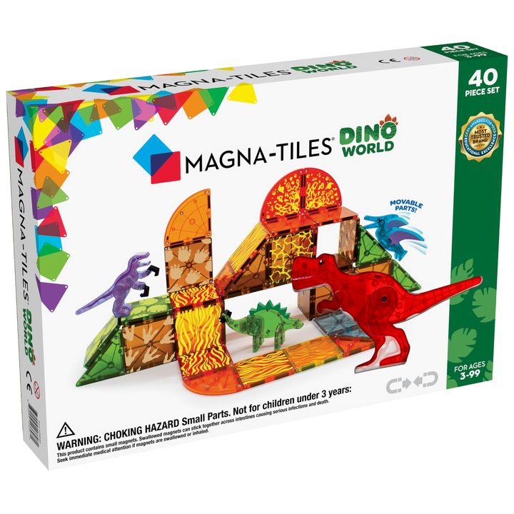 Magna Tiles Klocki Magnetyczne Dino World 40 elem.