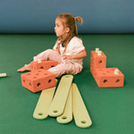 MODU Ścieżka do balansowania Burnt Orange Dusty Green