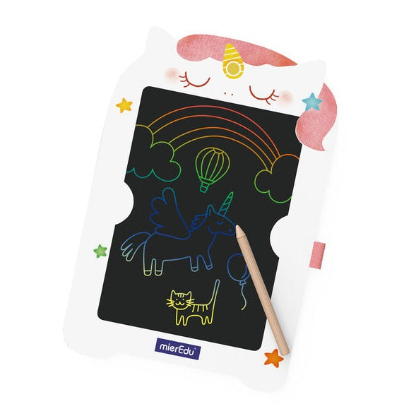 mierEdu Tablet dla dzieci do rysowania LCD Jednorożec