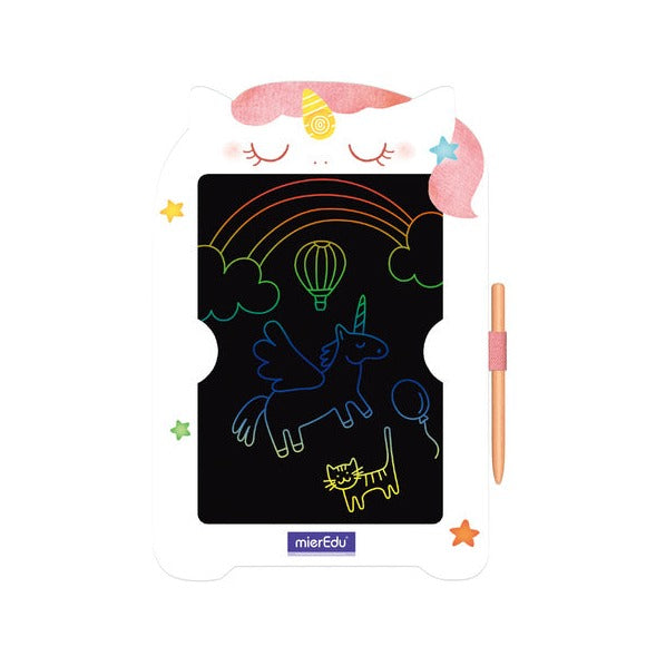 mierEdu Tablet dla dzieci do rysowania LCD Jednorożec