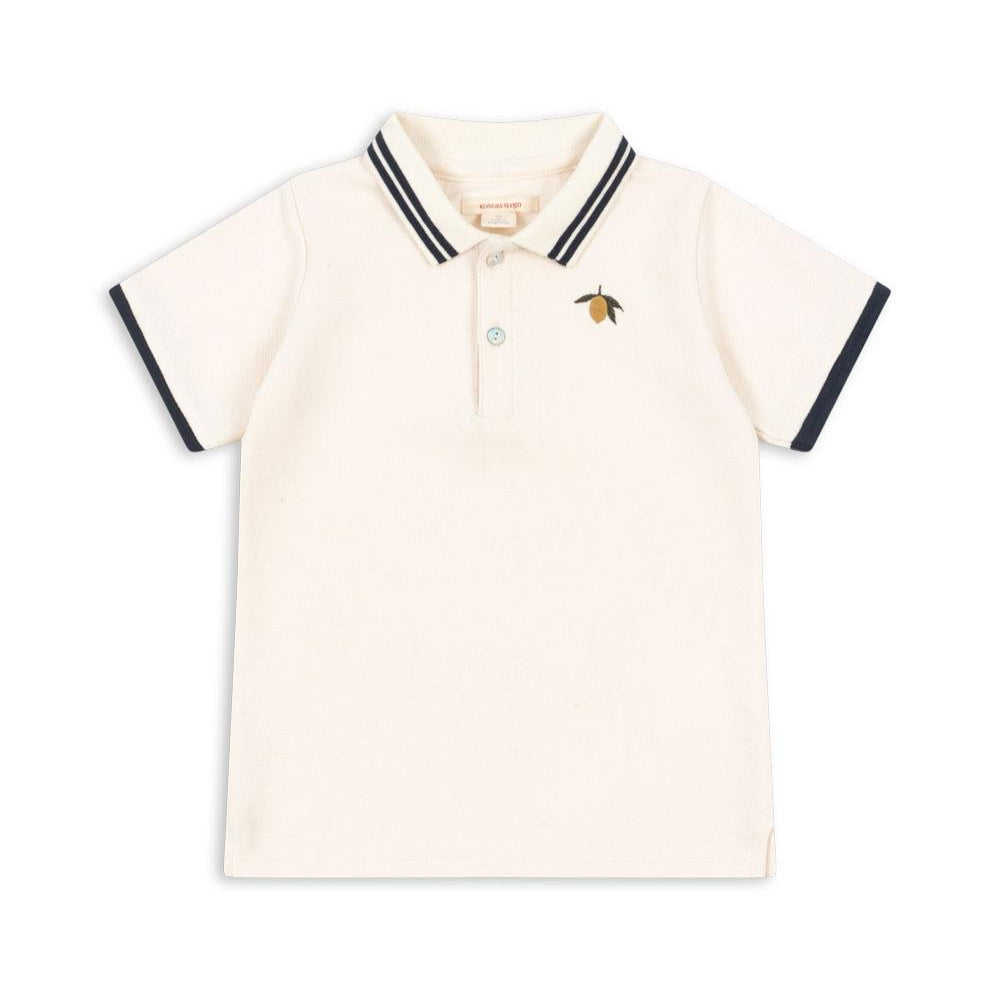 Konges Slojd Koszulka dla chłopca polo Florian Antique White