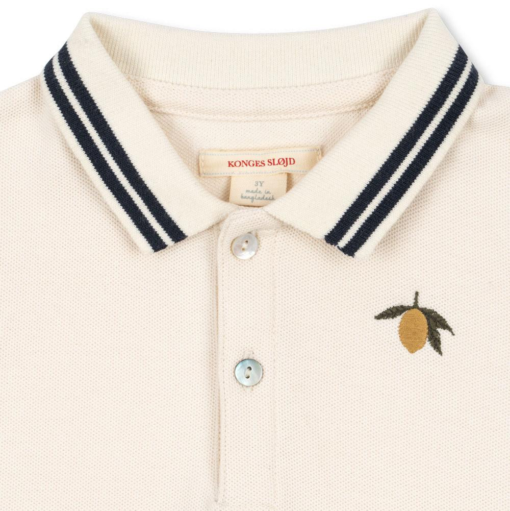 Konges Slojd Koszulka dla chłopca polo Florian Antique White