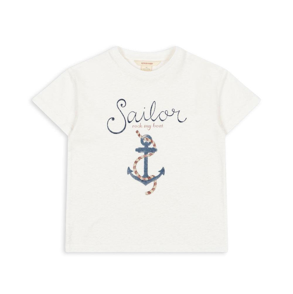 Konges Slojd Koszulka dla chłopca Era Off White/Sailor