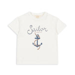 Konges Slojd Koszulka dla chłopca Era Off White/Sailor