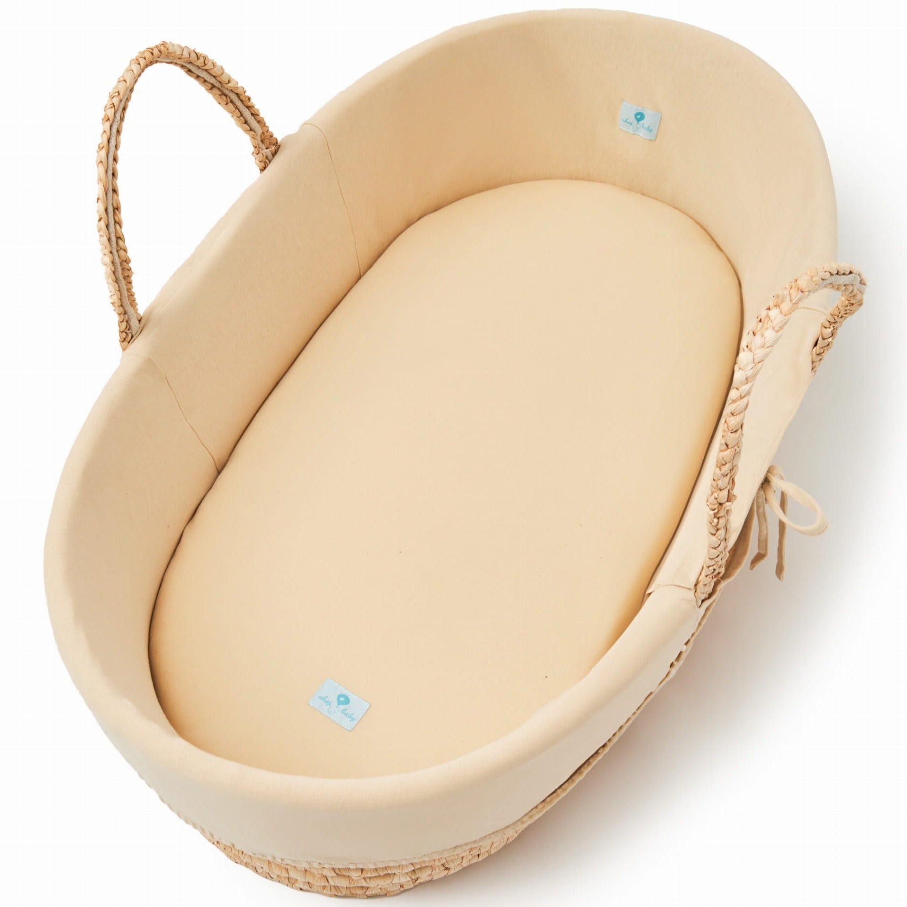 Ahojbaby Wyściółka do kosza Mojżesza Caffe latte