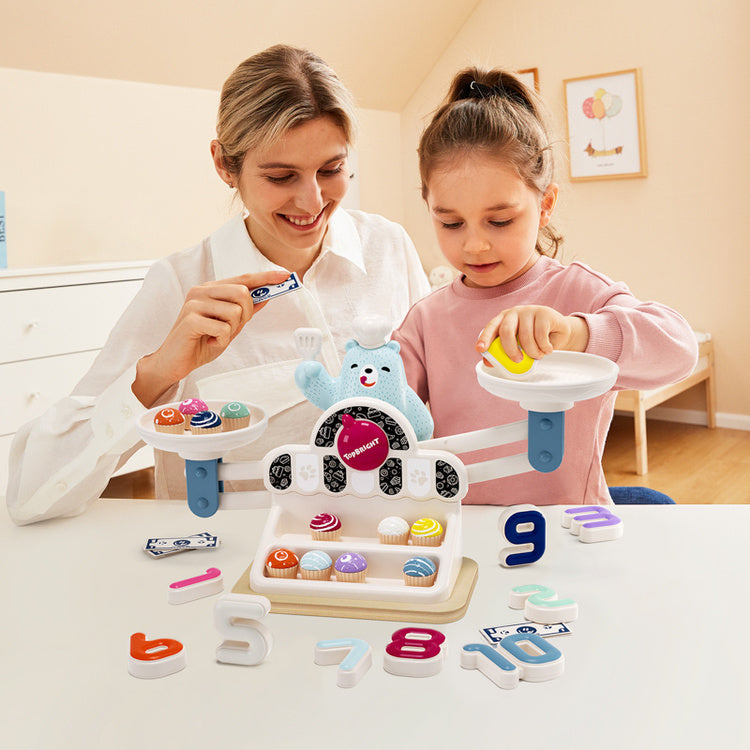 Topbright Zabawka edukacyjna Głodny Miś Waga szalkowa Montessori