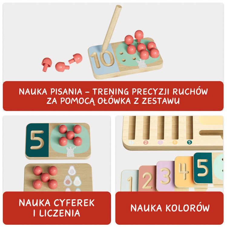 Topbright Zabawka edukacyjna do nauki liczenia Liczę owoce