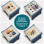 Topbright Kostka edukacyjna dla dzieci Mistrz motoryki małej 10w1