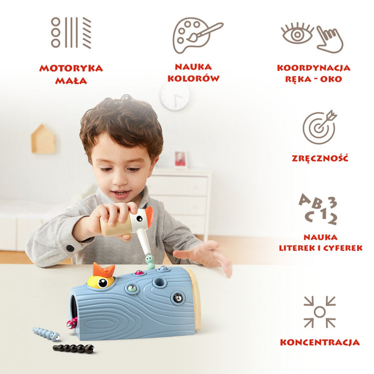 Topbright Gra zręcznościowa Nakarm Ptaszka Złap Robaczka